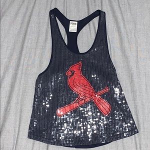 PINK st. louis cardinals tank